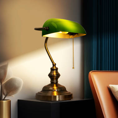 Green and deals gold desk lamp